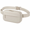 Gürteltasche 23 x 15 x 6 cm aus Textil in Beige mit Reißverschluss und verstellbarem Gurt
