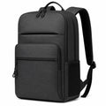 Rucksack 30 × 15 × 45 cm Schwarz Textil mit Reißverschlussfächern für Alltag und Arbeit