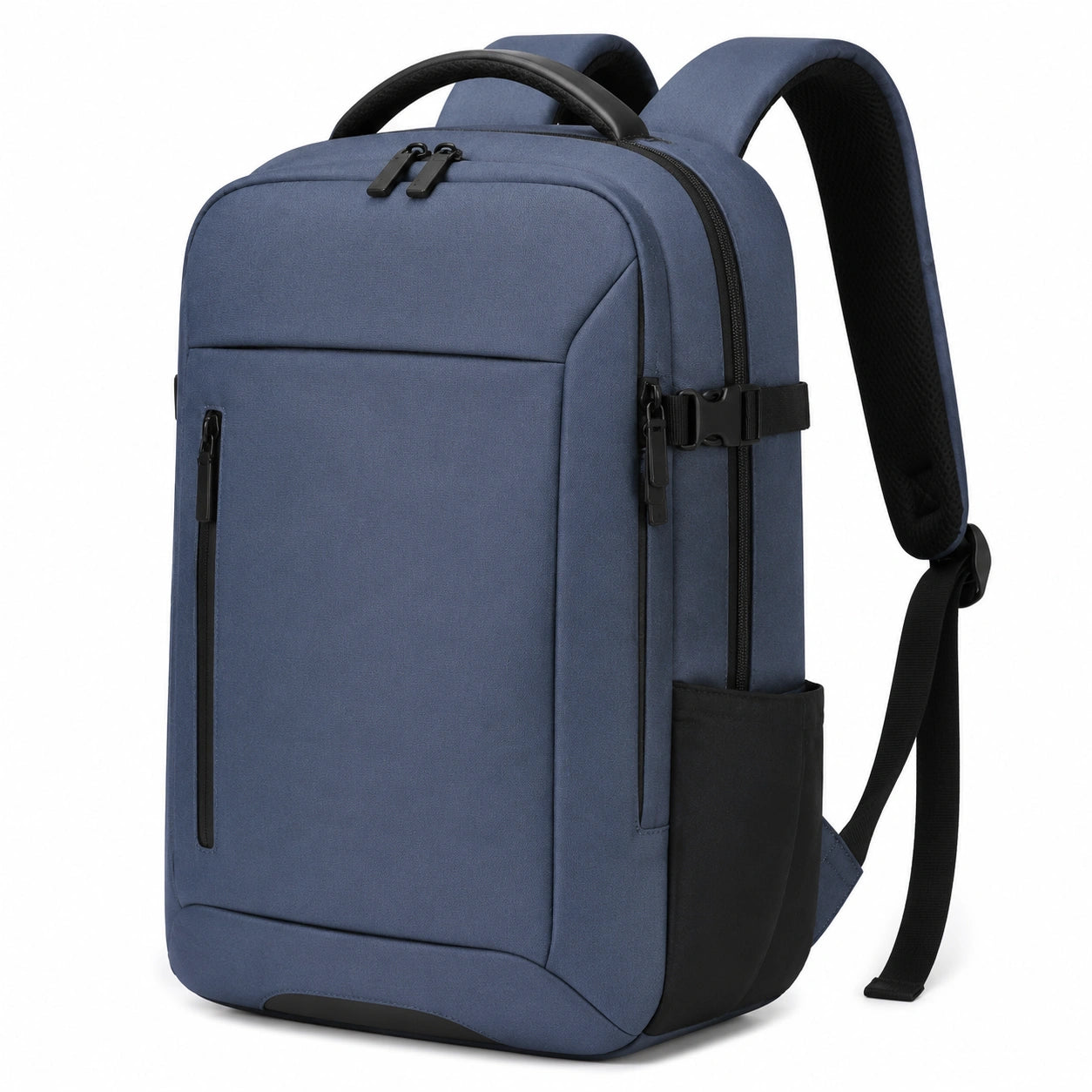 Rucksack 32 x 18 x 46 cm aus Textil in Blau für Alltag mit Reißverschlussfächern