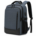 Laptop Rucksack 32 x 18 x 46 cm aus Polyester Blau für Alltag und Arbeit mit Fächern