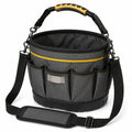 Werkzeugtasche 30 × 30 × 25 cm aus Polyester Schwarz Gelb mit Schultergurt und Außentaschen